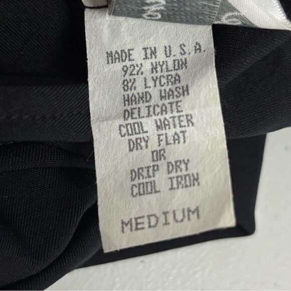 Vtg Nom De Plume Black Evening Dress M Whimsigoth Rhinestones Mesh Witchy Vampy - Picture 5 of 14